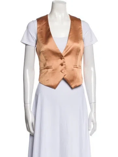 Pre-owned Ronny Kobo Vest In Orange