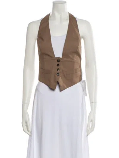 Pre-owned Ronny Kobo Vest W/ Tags In Neutral