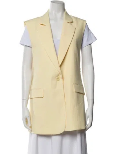 Pre-owned Ronny Kobo Vest W/ Tags In Yellow