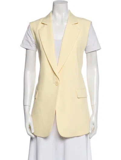 Pre-owned Ronny Kobo Vest W/ Tags In Yellow