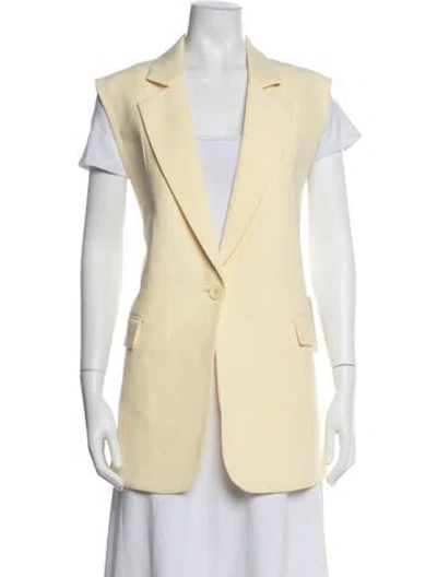 Pre-owned Ronny Kobo Vest W/ Tags In Yellow