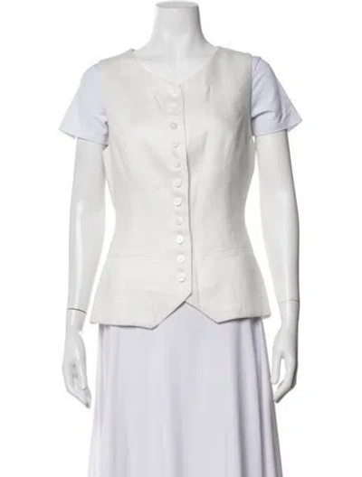 Pre-owned Ronny Kobo Vest In White