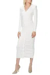 Ronny Kobo Vianne Knit Dress In White