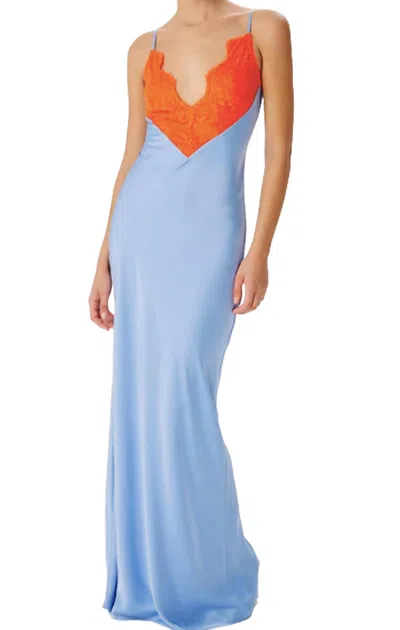 Ronny Kobo Vito Dress In Blue