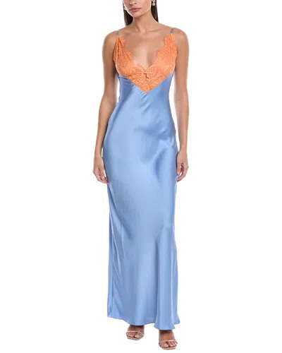 Ronny Kobo Vito Maxi Dress In Blue