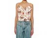 Ronny Kobo Vittoria Corset Top In Muted Floral In Multi