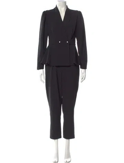 Pre-owned Ronny Kobo V-neck Jumpsuit In Black