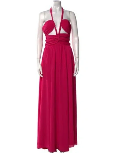 Pre-owned Ronny Kobo V-neck Long Dress W/ Tags In Pink