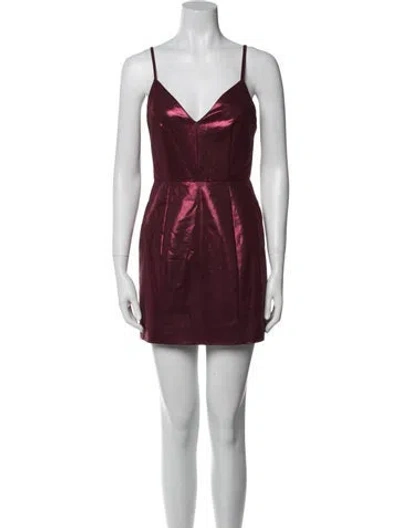 Pre-owned Ronny Kobo V-neck Mini Dress