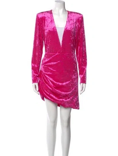Pre-owned Ronny Kobo V-neck Mini Dress W/ Tags In Pink