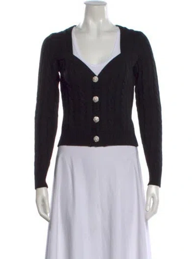 Pre-owned Ronny Kobo V-neck Sweater In Black