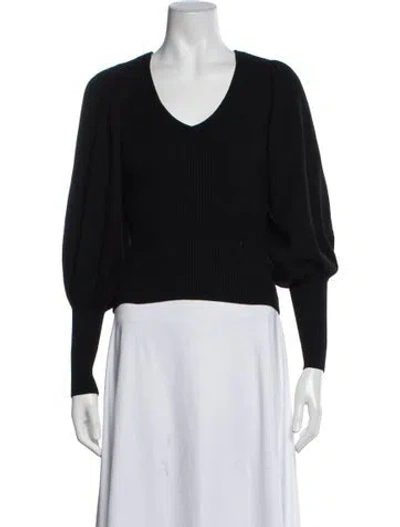 Pre-owned Ronny Kobo V-neck Sweater In Black