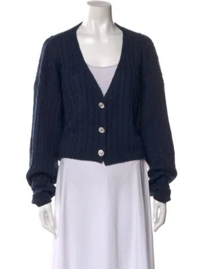 Pre-owned Ronny Kobo V-neck Sweater In Blue