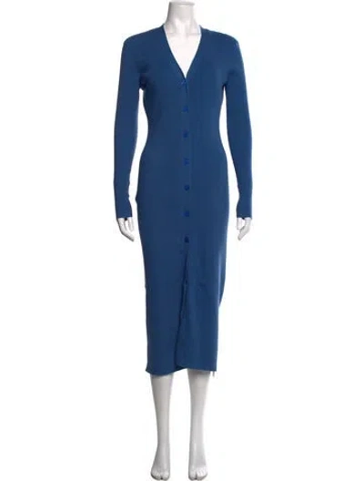 Pre-owned Ronny Kobo V-neck Sweater In Blue