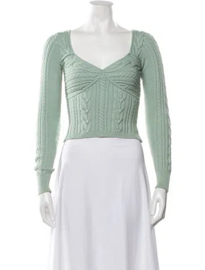 Pre-owned Ronny Kobo V-neck Sweater In Green