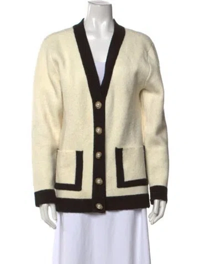 Pre-owned Ronny Kobo V-neck Sweater In Neutrals