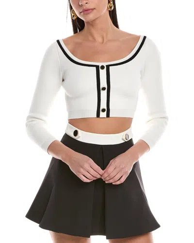 Ronny Kobo Watkins Cardigan Top In White