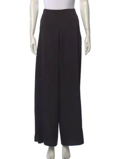 Pre-owned Ronny Kobo Wide Leg Pants In Black