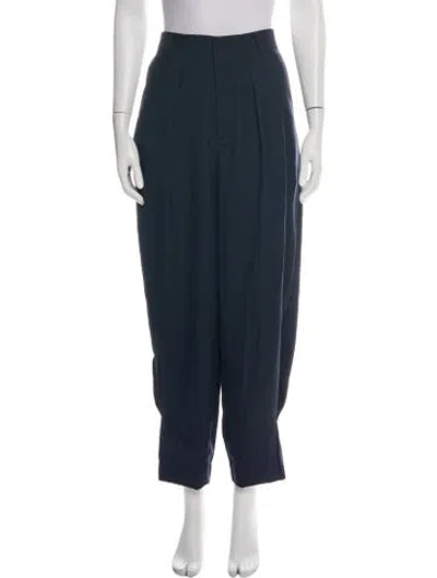 Pre-owned Ronny Kobo Wide Leg Pants In Black