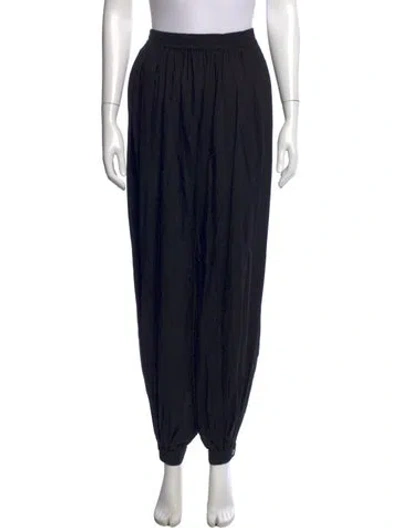 Pre-owned Ronny Kobo Wide Leg Pants In Black