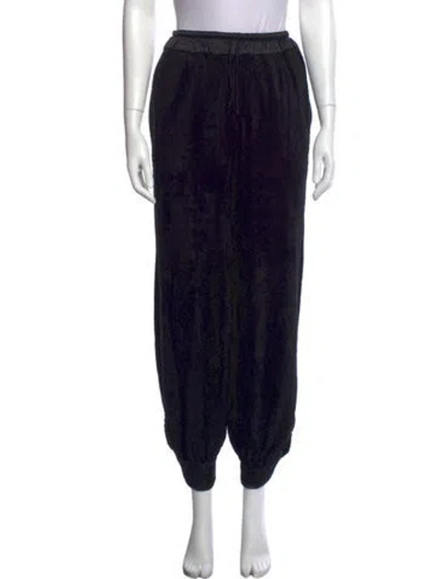 Pre-owned Ronny Kobo Wide Leg Pants In Black
