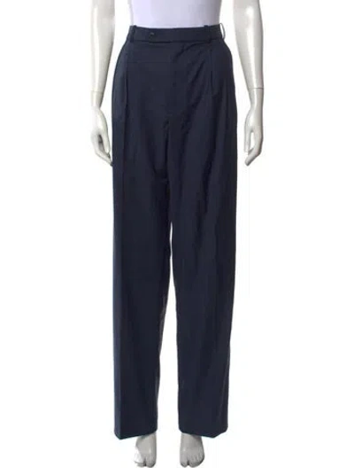 Pre-owned Ronny Kobo Wide Leg Pants In Blue