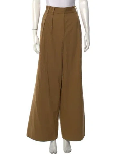 Pre-owned Ronny Kobo Wide Leg Pants In Brown