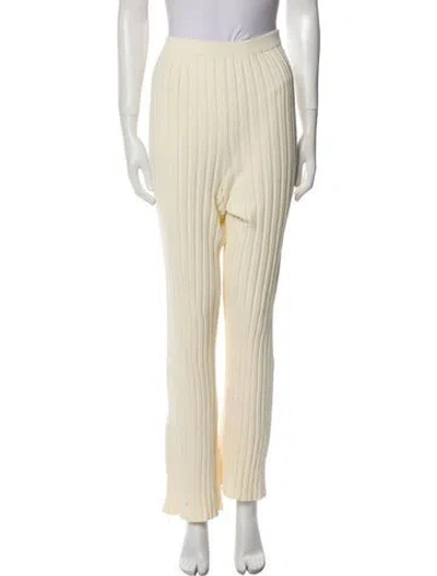 Pre-owned Ronny Kobo Wide Leg Pants In Neutral