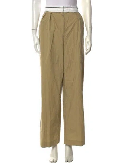 Pre-owned Ronny Kobo Wide Leg Pants In Neutral