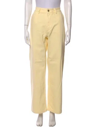 Pre-owned Ronny Kobo Wide Leg Pants In Neutral