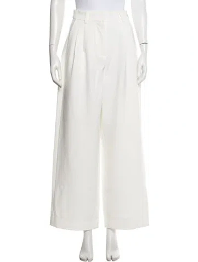 Pre-owned Ronny Kobo Wide Leg Pants In Neutrals