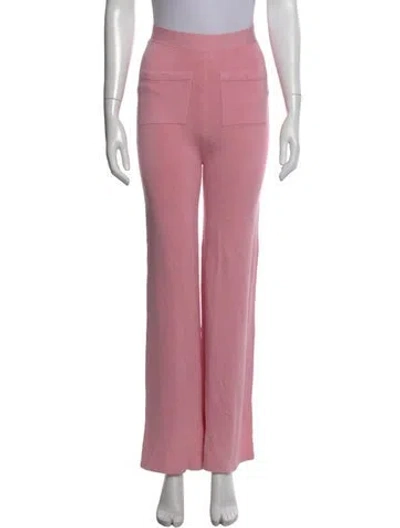 Pre-owned Ronny Kobo Wide Leg Pants In Pink