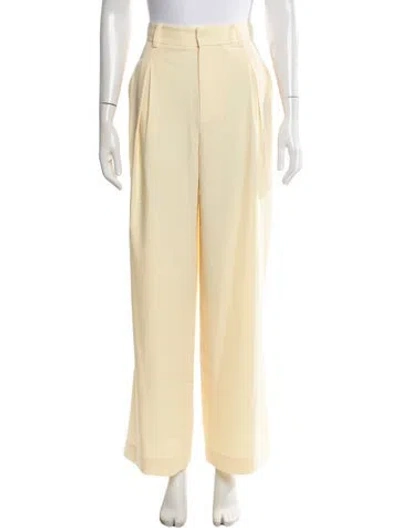 Pre-owned Ronny Kobo Wide Leg Pants W/ Tags In Yellow