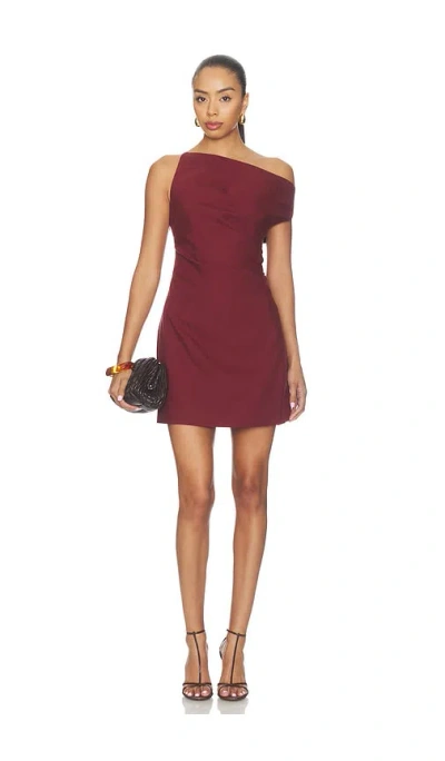 Ronny Kobo Winnie Dress In Burgundy