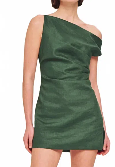 RONNY KOBO WINNIE DRESS IN PALM GREEN