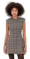 Ronny Kobo Wolverton Dress Brown Multi In Gray