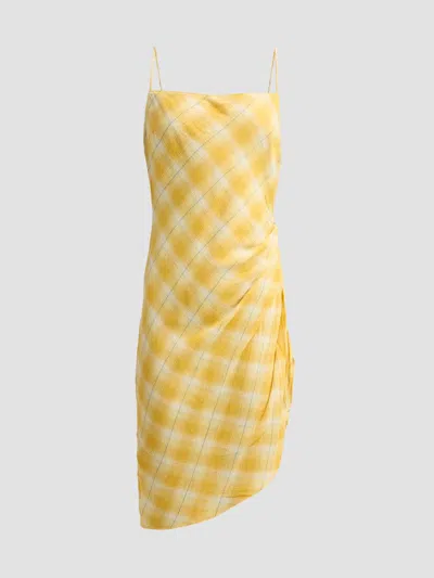 Ronny Kobo Women's Alaina Asymmetric Mini Dress In Yellow