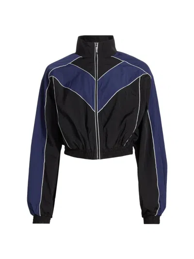 Ronny Kobo Women's Brenton Nylon Crop Jacket In Black