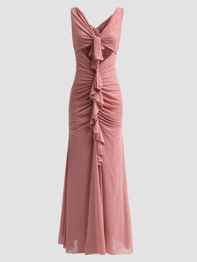 Ronny Kobo Carnelian Dress In Pink