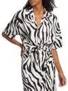 Ronny Kobo Women's Chico Zebra Relaxed Shirt In Zebra