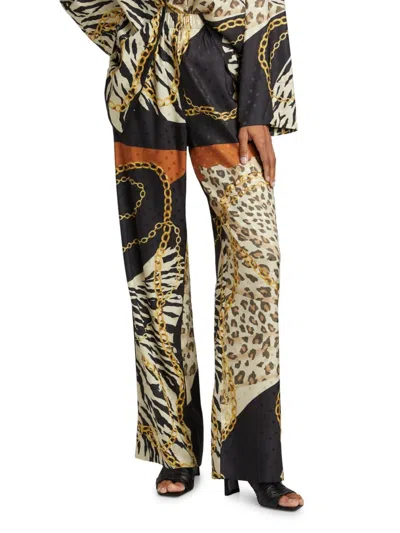 Ronny Kobo Dora High Waisted Pants In Multi