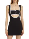 Ronny Kobo Egon Bandeau Stretch Mini Dress In Black