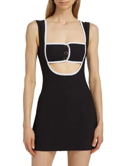 RONNY KOBO WOMEN'S EGON CUT-OUT MINIDRESS