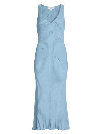 Ronny Kobo Women's Emeron Knit Midi-dress In Blue