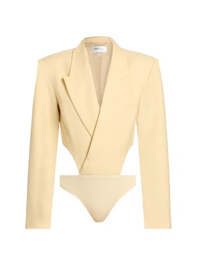 Ronny Kobo Florina Bodysuit In Yellow