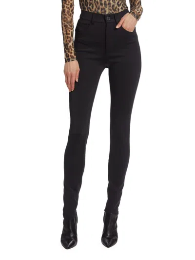 Ronny Kobo Women's High-rise Split Leggings In Black