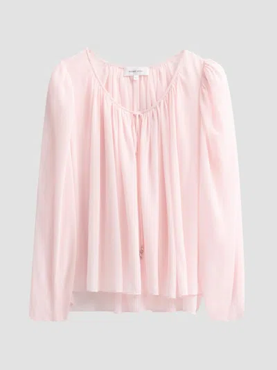 Ronny Kobo Women's Ivette Tie-front Top In Pink