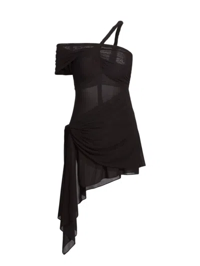 ronny kobo black dress Black Midi Dress with Embellished White Collar  My Store