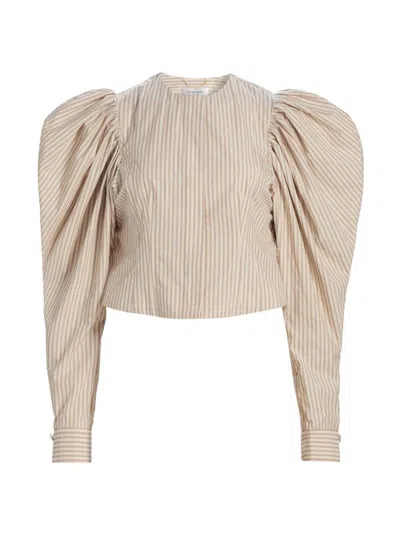 Ronny Kobo Women's Jiani Striped Cotton Top In Multi