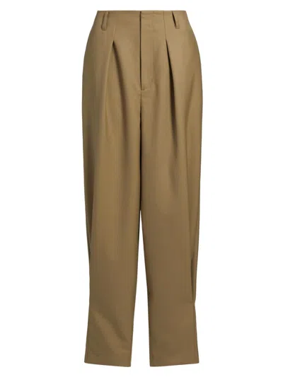 Ronny Kobo Women's Juniper High-rise Tapered-leg Pants In Sand